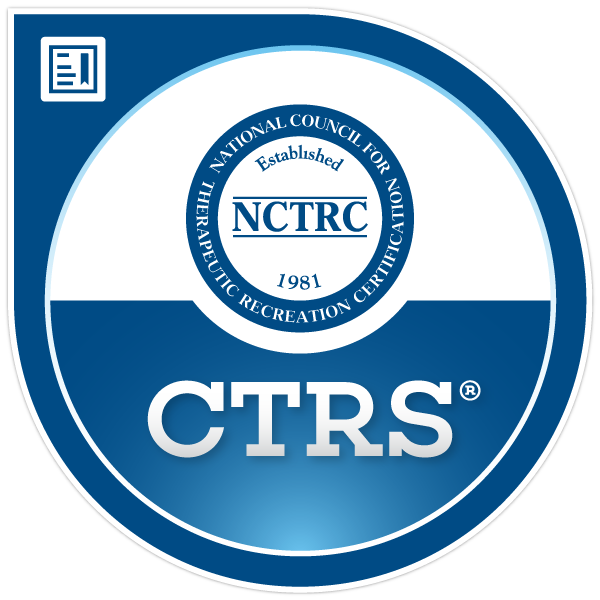 NCTRC Certified Therapeutic Recreation Specialist (CTRS) seal