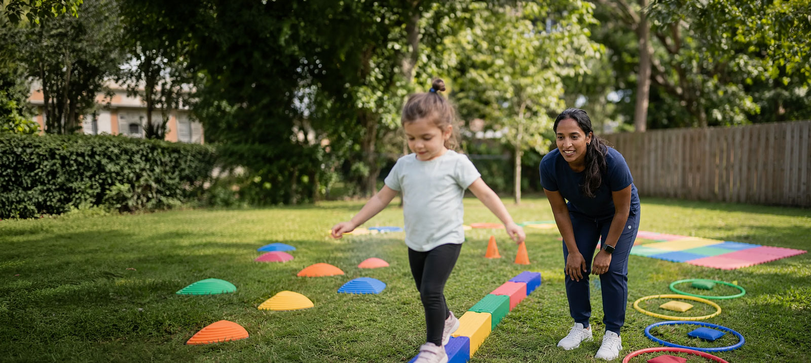 A therapeutic recreation session with a child